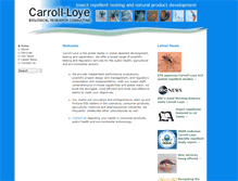 Tablet Screenshot of carroll-loye.com